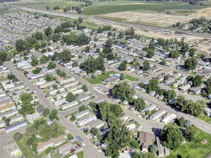 aerial view of Collins Aire